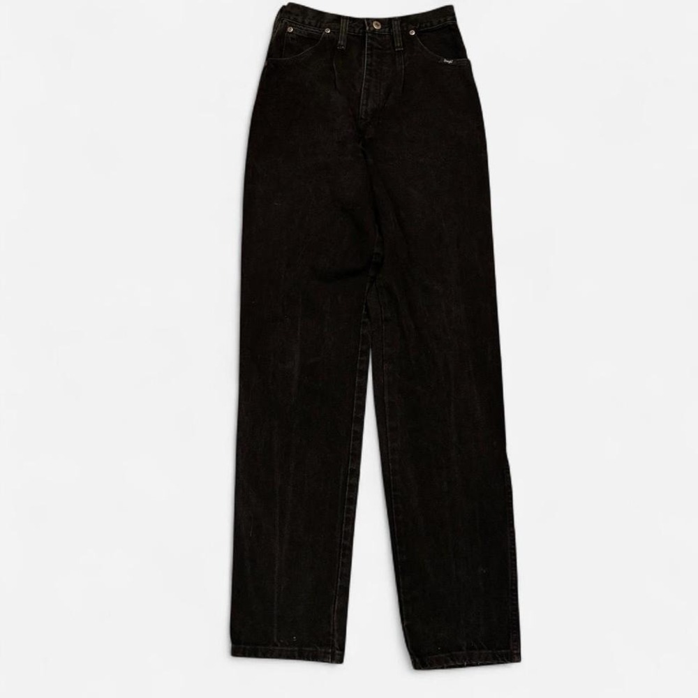 Vintage 80s Wrangler Women's‎ Bareback Riding Western Highwaisted Jeans Black